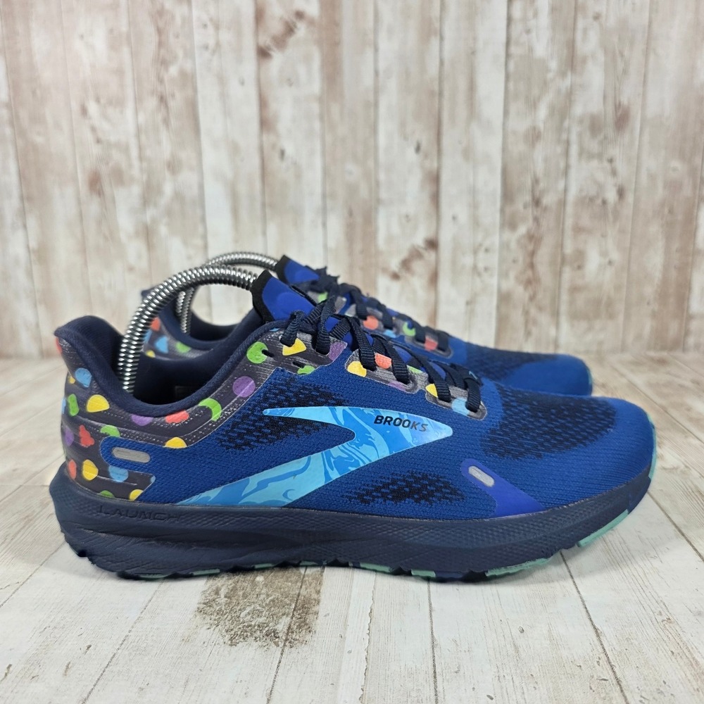 Brooks Launch 9 Mens Running Shoes Blue Multi Color‎ 1103861D462 Size 7.5